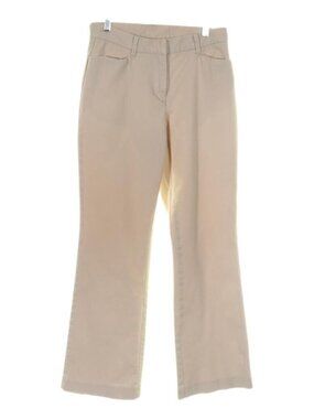 Jones New York Womens Pants Size 2 Petite Khaki Flare Leg Stretchy 28 x 29